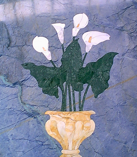 Taglio a getto d'acqua su pietra